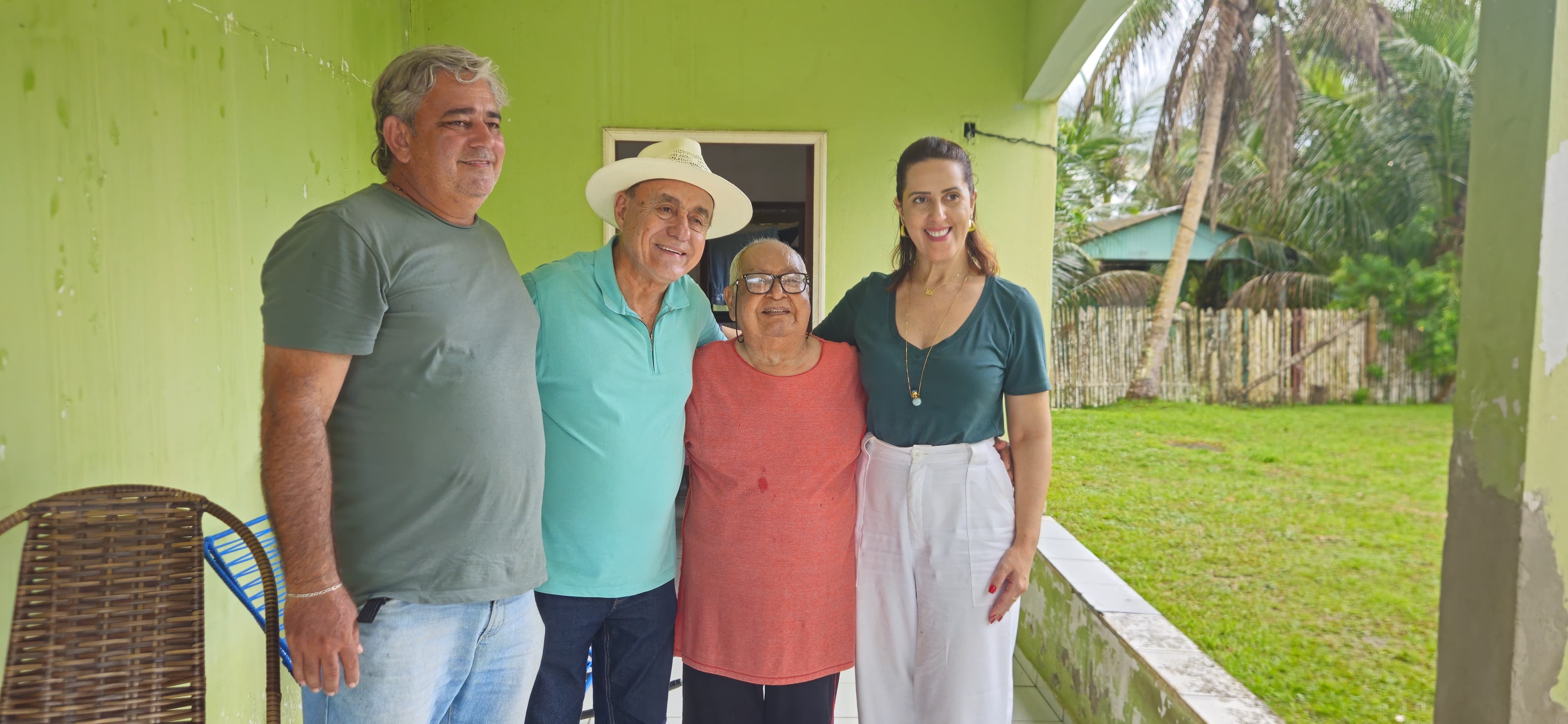 Bocalom visita primeiro prefeito de Mâncio Lima e reencontra aliado histórico de 91 anos