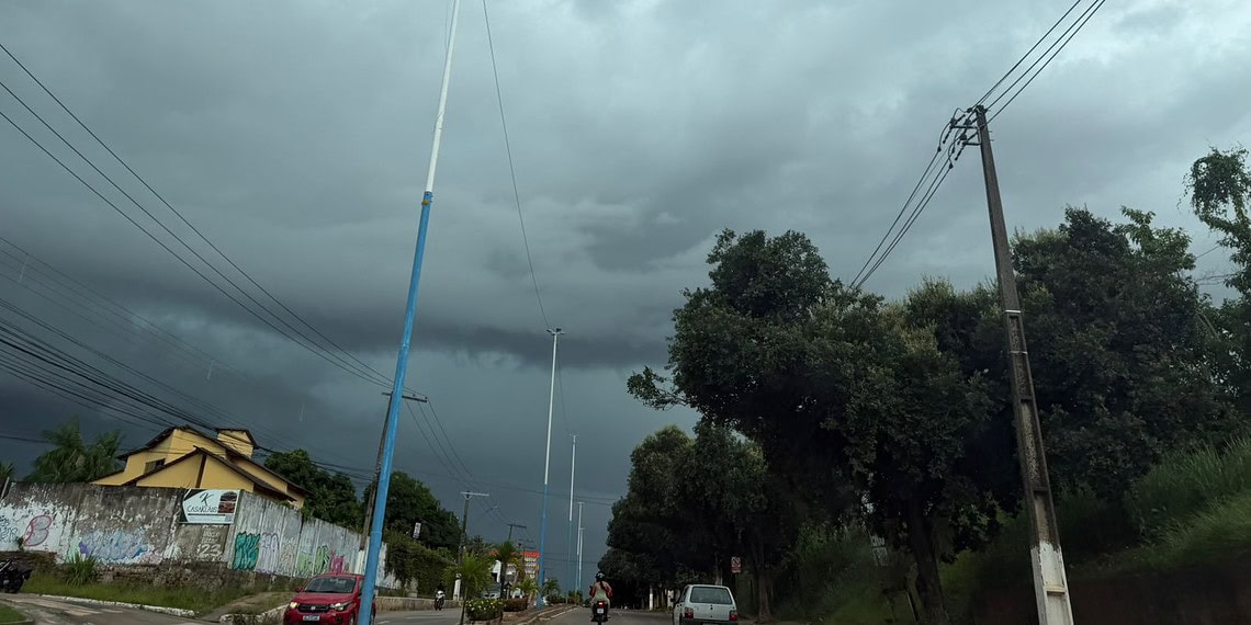 Parte do Acre tem alerta amarelo para chuvas intensas e ventos de até 60 km/h