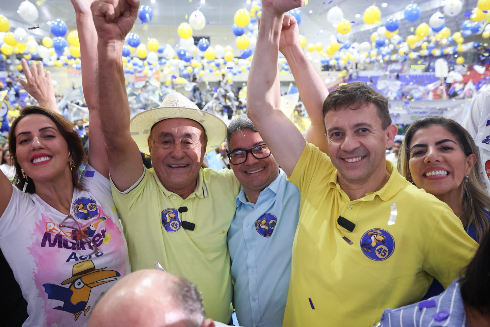 Convenção oficializa Tião Bocalom ao Governo, Adônis como vice e Eduardo Velloso ao Senado